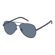 Matte Blue Zonnebril TJ 0008/S Tommy Jeans , Blue , Unisex