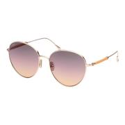 Rose Gold Sunglasses Grey Pink Shaded Tod's , Pink , Dames