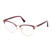 Shiny Burgundy Eyewear Frames WEB Eyewear , Red , Dames