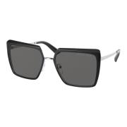 Cinèma Sunglasses Black/Grey Prada , Black , Dames