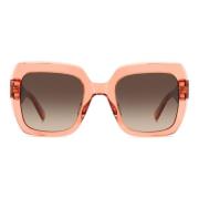 Peach/Dark Brown Shaded Zonnebril Kate Spade , Brown , Dames