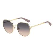 Pale Gold/Grey Brown Sunglasses Carlita Kate Spade , Yellow , Dames