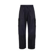 Midnight Blue Cargo Broek met Logo Iceberg , Blue , Heren