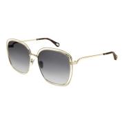 Gold/Grey Shaded Sunglasses Chloé , Yellow , Dames
