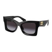 Black/Grey Shaded Sunglasses Miu Miu , Black , Dames