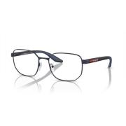 Blue Rubber Eyewear Frames PS 50Qv Prada , Blue , Unisex