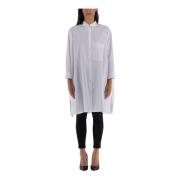 Oversized Boxy Shirt Jil Sander , White , Dames