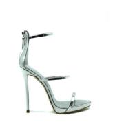 Zilveren Hoge Hak Sandalen Giuseppe Zanotti , Gray , Dames