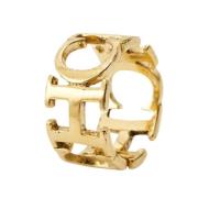 Pre-owned Metal rings Carolina Herrera Pre-owned , Yellow , Dames