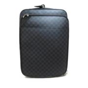 Pre-owned Leather travel-bags Louis Vuitton Vintage , Black , Dames