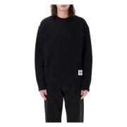 Zwarte Crewneck Gebreide Kleding voor Heren Jil Sander , Black , Heren