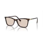 Donker Havana/Lichtbruin Zonnebril SK 6004 Swarovski , Brown , Dames