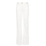Wide Trousers Elisabetta Franchi , White , Dames