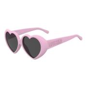 Roze/Grijze Zonnebril Moschino , Pink , Dames