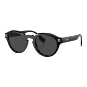 Black/Dark Grey Sunglasses Burberry , Black , Heren