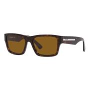 Havana/Brown Zonnebril Prada , Brown , Heren