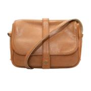 Pre-owned Leather shoulder-bags Hermès Vintage , Brown , Dames