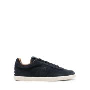 Blauwe Suède Lage Sneakers Tod's , Blue , Heren