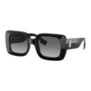 Delilah Sunglasses Black/Grey Shaded Burberry , Black , Dames