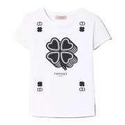 T-Shirts Twinset , White , Dames