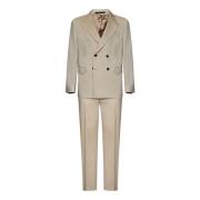 Double Breasted Suits Low Brand , Beige , Heren
