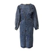 Pre-owned Denim dresses Isabel Marant Pre-owned , Blue , Dames