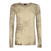 Long Sleeve Tops Avant Toi , Beige , Dames