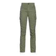 Hoge taille Skinny-fit Cargo Biker Broek Pinko , Green , Dames