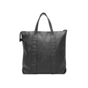 Pre-owned Leather totes Fendi Vintage , Black , Dames