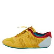 Pre-owned Suede sneakers Dolce & Gabbana Pre-owned , Yellow , Dames