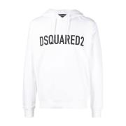 Cool Sweatshirt Wit Dsquared2 , White , Heren