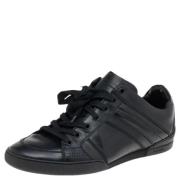 Pre-owned Leather sneakers Dior Vintage , Black , Dames