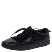 Pre-owned Leather sneakers Dolce & Gabbana Pre-owned , Black , Dames