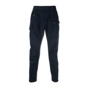 Slim-Cut Cargo Broek Dsquared2 , Black , Heren