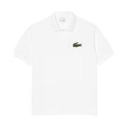 Witte Loose Fit Polo Lacoste , White , Heren