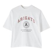 Arigato Universiteit T-shirt Axel Arigato , White , Dames