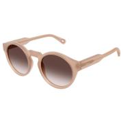 Nude/Brown Shaded Zonnebril Chloé , Pink , Dames