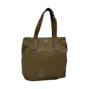 Pre-owned Nylon handbags Prada Vintage , Brown , Dames