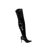 Pre-owned Leather boots Gianvito Rossi Pre-owned , Black , Dames