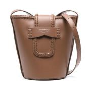 Bucket Bags Emporio Armani , Brown , Dames