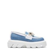 Loafers Casadei , Blue , Dames