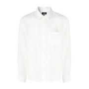 Logo Chemise Cassel Shirt A.p.c. , White , Heren