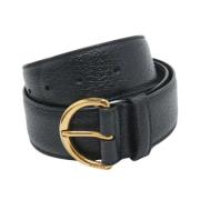 Pre-owned Leather belts Gucci Vintage , Black , Dames