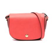 Epure Fragola Leren Handtas Longchamp , Red , Dames