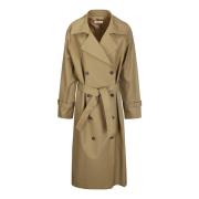 Trench Coats Made IN Tomboy , Brown , Dames