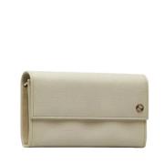 Pre-owned Leather wallets Gucci Vintage , White , Dames