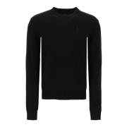 Luxe Cashmere Stack Sweater Amiri , Black , Heren