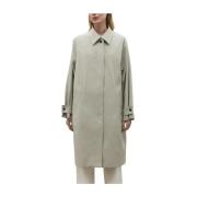 Single-Breasted Coats Ecoalf , Beige , Dames