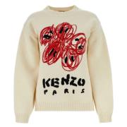 Round-neck Knitwear Kenzo , Beige , Dames