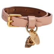 Pre-owned Leather bracelets Alexander McQueen Pre-owned , Pink , Dames